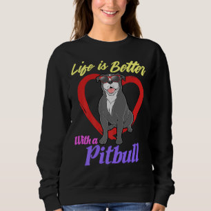 Sudadera Perro de Pitbull Rescue Perro Lover 1