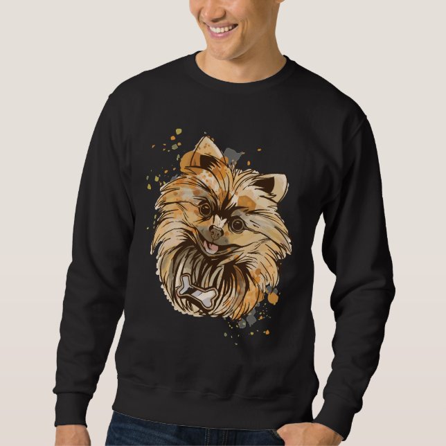 Sudadera Perro De Pomerania De Cuajo (Anverso)