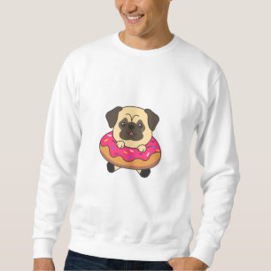 Sudadera Perro De Pug Cute Perro De Cachorro Perro De Donut