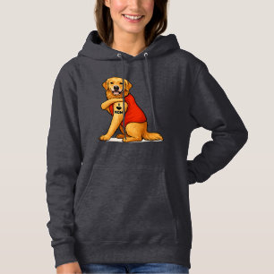 Sudadera Perro de raza retriever dorado divertido Amo a mam