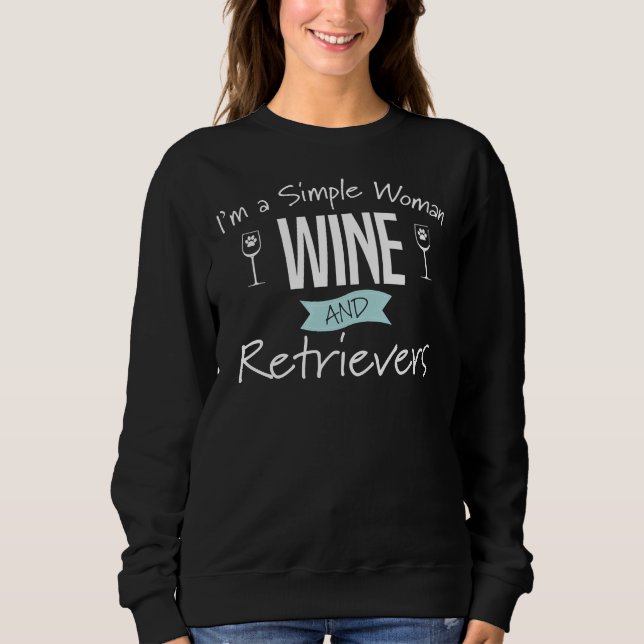 Sudadera Perro De Recuperación Dorada Soy Una Mujer Simple  (Anverso)