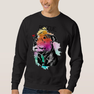 Sudadera Perro de rescate de Pitbull Adopta a la Madre de l