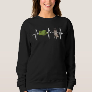 Sudadera Perro de Ritmo Cardíaco Norwegian Elkhound Acampad