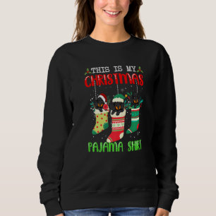 Sudadera Perro de Santa Dachshund En Calcetines, Estos Son