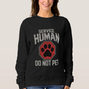 Sudadera Perro de Servicio Humano No Acaricie Rescatista Du