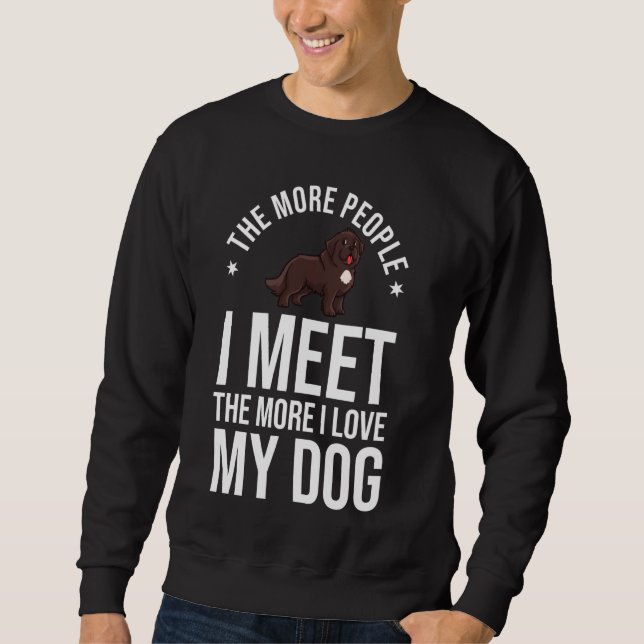 Sudadera Perro de Terranova cachorros Dueño Lover (Anverso)