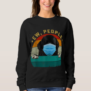 Sudadera Perro De Terranova Ojo Gente Usando Una Máscara