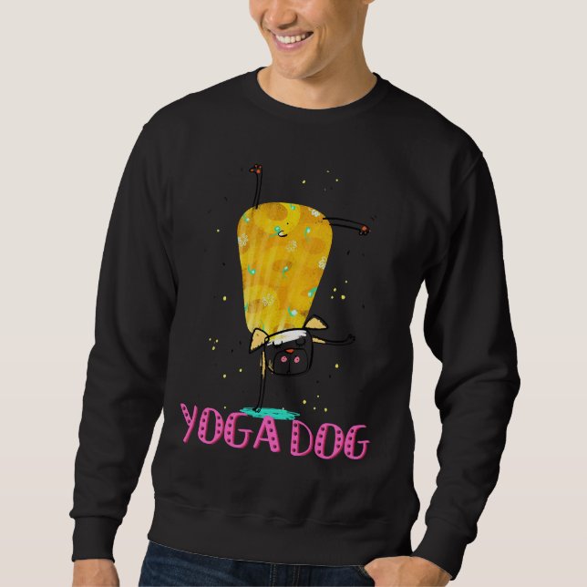 Sudadera Perro de yoga (Anverso)
