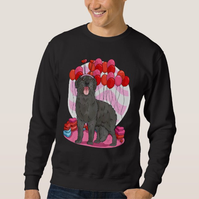 Sudadera Perro del Día de San Valentín, de recuperación pla (Anverso)