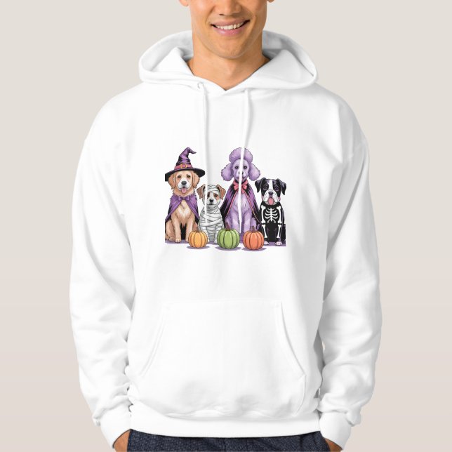 Sudadera Perro del Equipo de Halloween (Anverso)