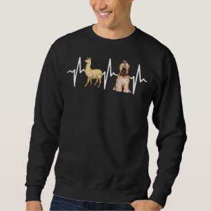 Sudadera Perro del latido del terror tibetano de Llama
