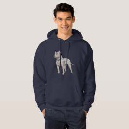 Sudadera Perro del pitbull del bosquejo de la acuarela