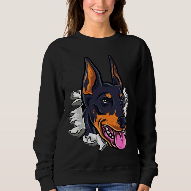 Sudadera Perro Doberman 975 (Anverso)