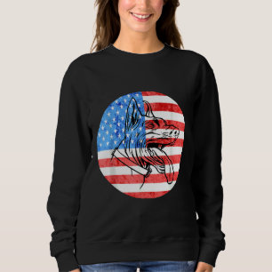 Sudadera Perro Doberman amante Bandera Americana Dobie B