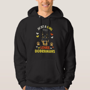 Sudadera Perro Doberman Para Mujeres Niñas Chicas Que Aman