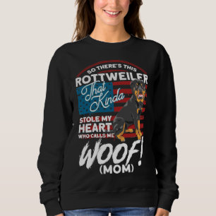 Sudadera Perro Dueño Perro Lover Rottweiler Woof