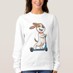 Sudadera Perro en bicicleta con Scooter