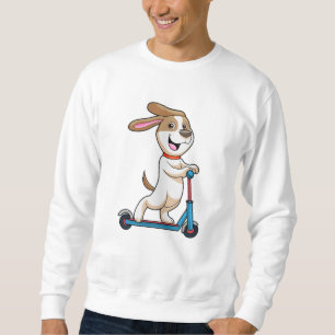 Sudadera Perro en bicicleta con Scooter