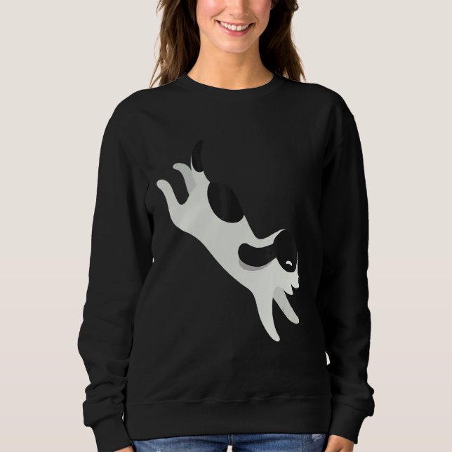 Sudadera Perro En Blanco Y Negro (Anverso)
