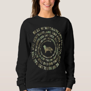 Sudadera Perro en espiral Camuflaje bandera de EE. UU. Newf