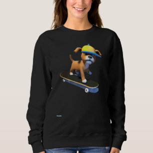 Sudadera Perro en monopatín