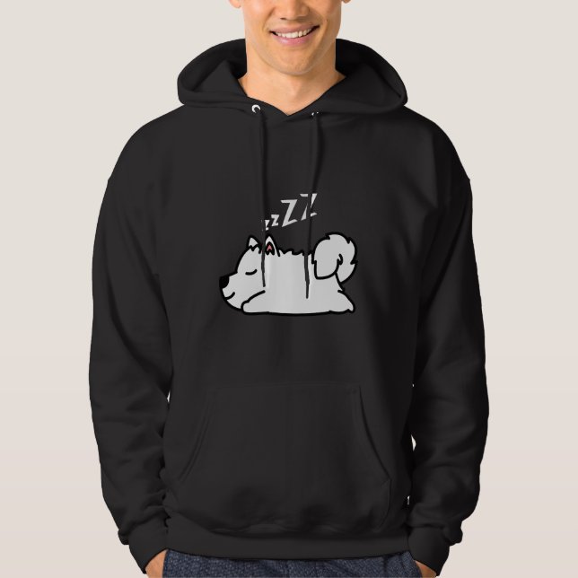 Sudadera Perro espantado de cachorros (Anverso)