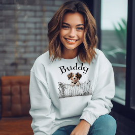 Sudadera Perro Espiando Personalizable
