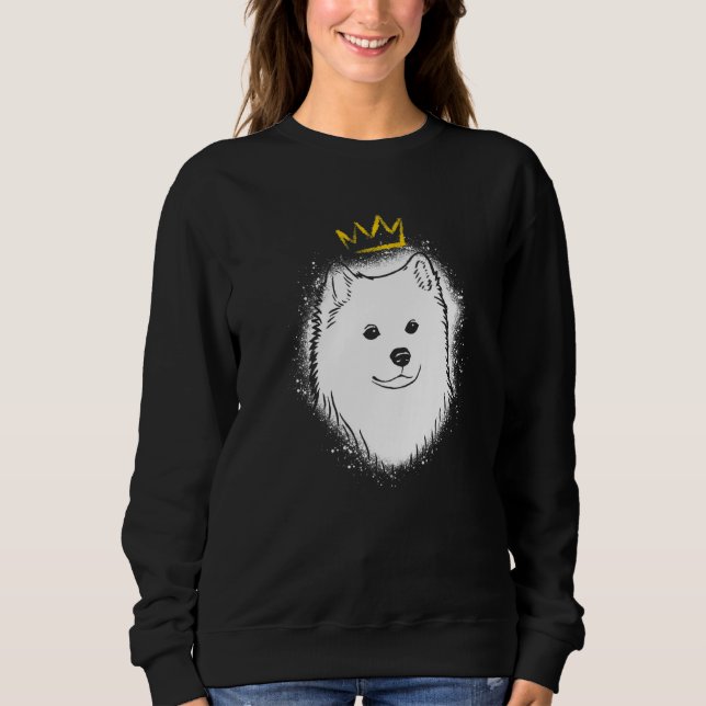 Sudadera Perro Esquimal Americano con Corona   (Anverso)