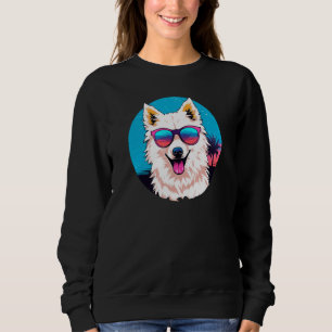 Sudadera Perro Esquimal Americano con gafas de sol Retro