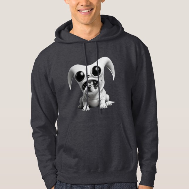 Sudadera Perro extraño gracioso (Anverso)