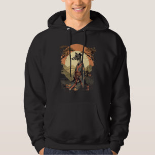 Sudadera Perro galgo italiano samurái japonés vintage