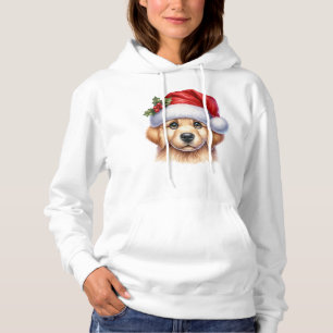 Sudadera Perro Golden Retriever con Santa Claus Style-82535