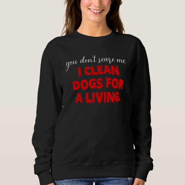 Sudadera Perro Grooming Groomer Limpieza de canes de cachor (Anverso)