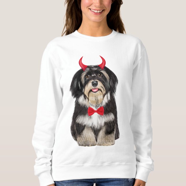 Sudadera Perro Havanés En Halloween (Anverso)