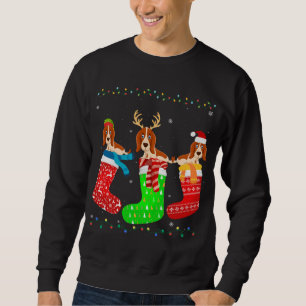 Sudadera Perro hetero básico en Navidad zarpa divertido sué