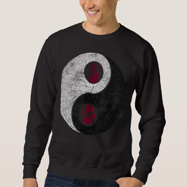 Sudadera Perro humano Yin Yang (Anverso)