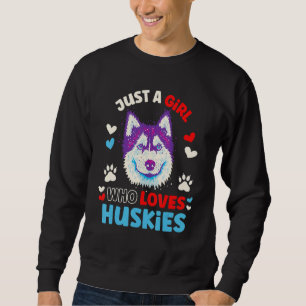 Sudadera Perro Husky Para Las Mujeres Niñas Chicas Que Aman