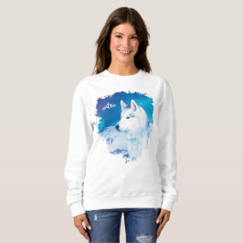 Sudadera Perro Husky personalizado con montañas