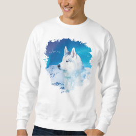 Sudadera Perro Husky personalizado con montañas