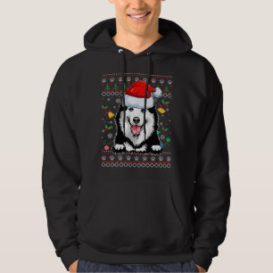 Sudadera Perro Husky Santa Siberiano Navidad Pajama Fea Nav
