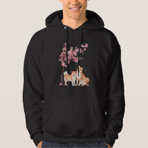 Sudadera Perro Japonés Shiba Inu Flor de Cerezo Sakura Tr