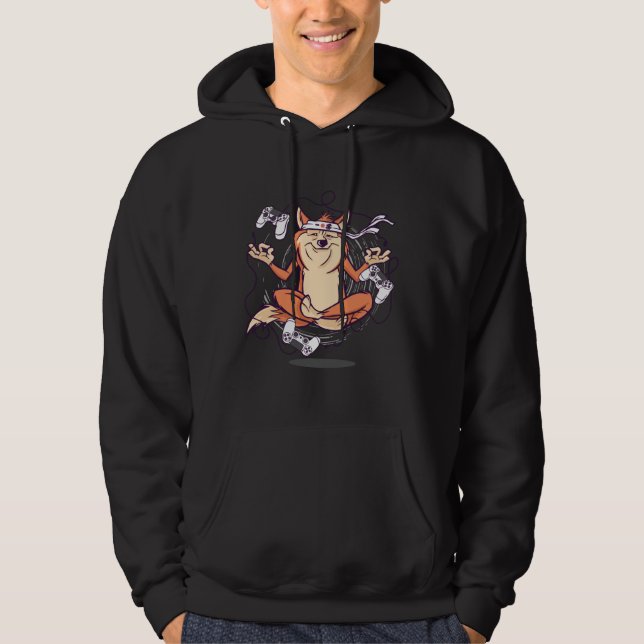 Sudadera Perro Japonés Shiba Inu Gaming (Anverso)