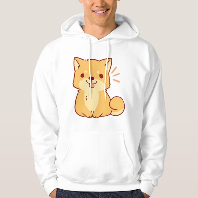 Sudadera Perro Kawaii Shiba (Anverso)