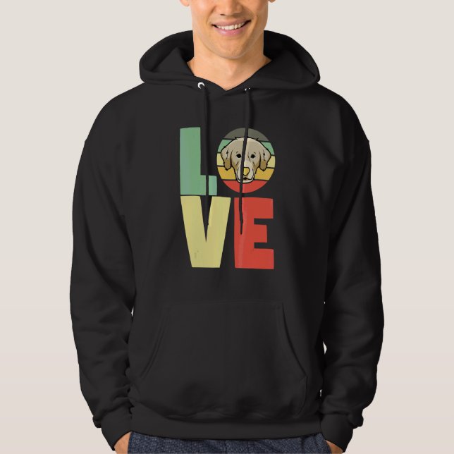 Sudadera Perro Lab Retriever Amor Perro Dorado Labrador 3 (Anverso)