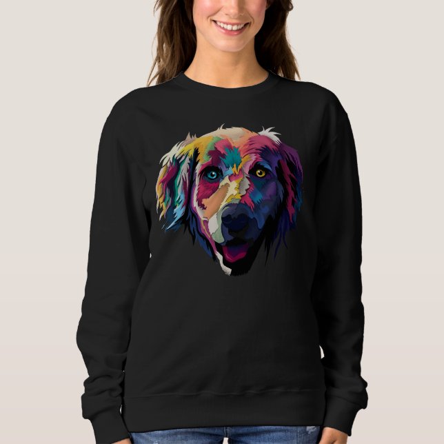 Sudadera Perro Labrador Ojo Azul Y Amarillo (Anverso)