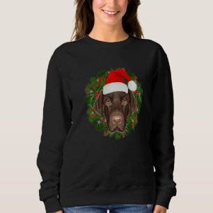 Sudadera Perro Labrador Retriever Santa Feliz Navidad Perro