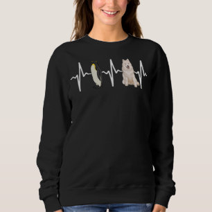 Sudadera Perro latido del Emperador Penguin Samoyed