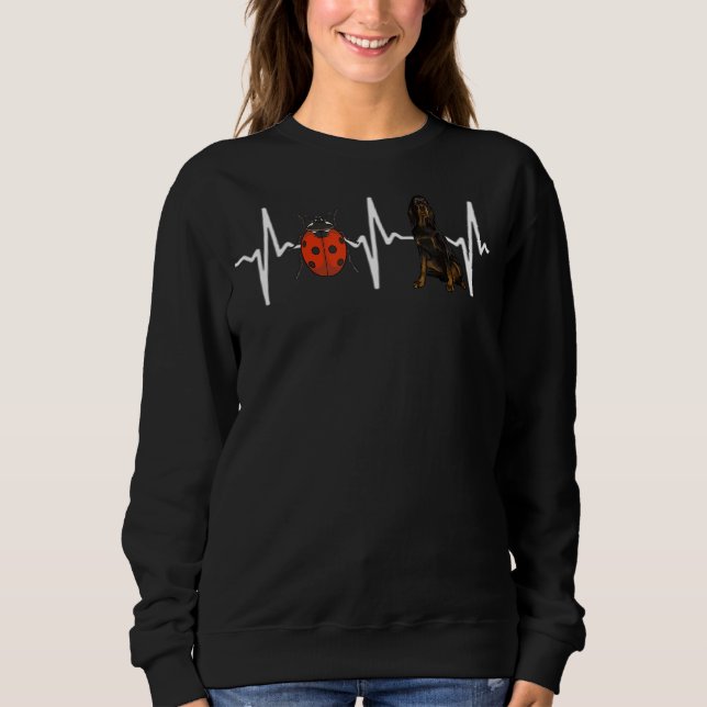 Sudadera Perro latido rojo Gordon Setter Heartbeat (Anverso)