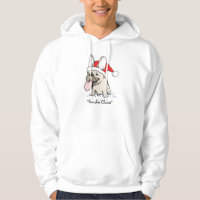 Perro lindo divertido del navidad de Frenchie del