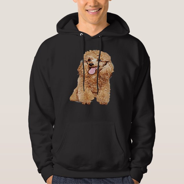 Sudadera Perro lindo en un divertido caniche de rubios (Anverso)